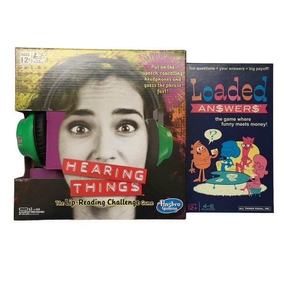 Hearing Things Hasbro Game and Loaded Answers All Things Equal Branded Game - Picture 1 of 8